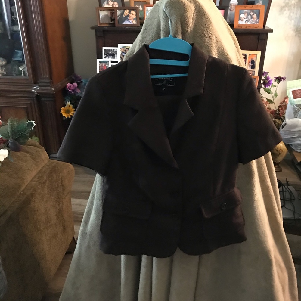 Two piece jacket and skirt